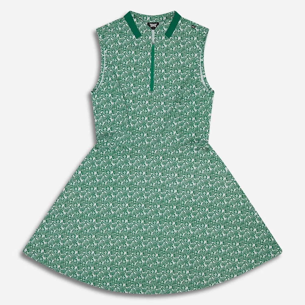PXG-NWT-Aloha Green Floral Midi Dress